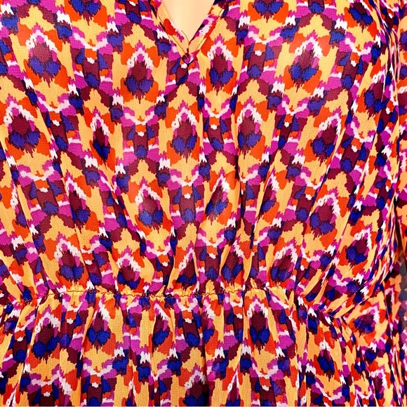 Old Navy Geometric Print V-Neck Sheer Swimwear Cover-Up fits M/L - Picture 9 of 11